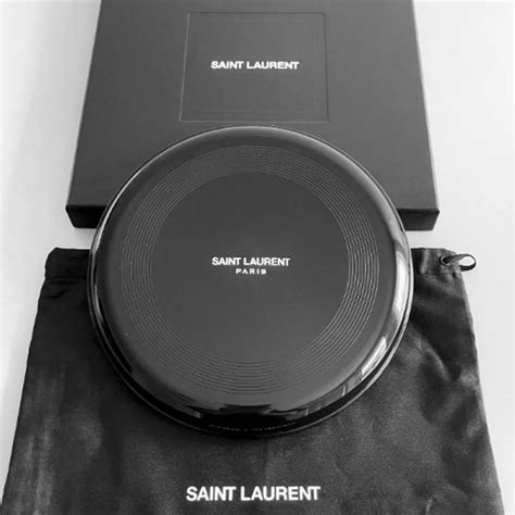 frisbee ysl|NIB Saint Laurent YSL Black White Logo Rive Droite Limited .